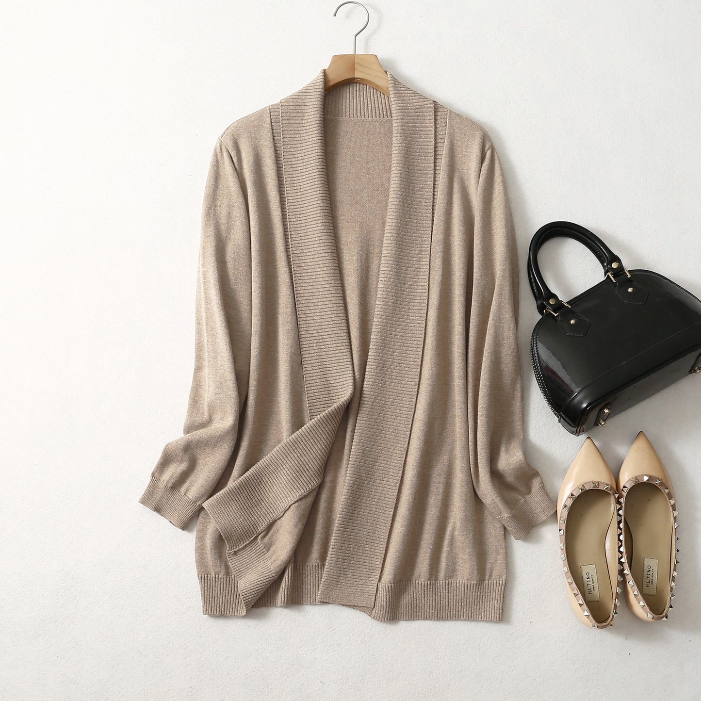 Cardigan Long en Cachemire & Soie