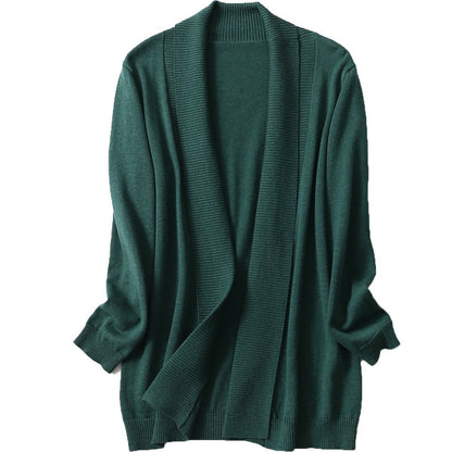 Cardigan Long en Cachemire & Soie