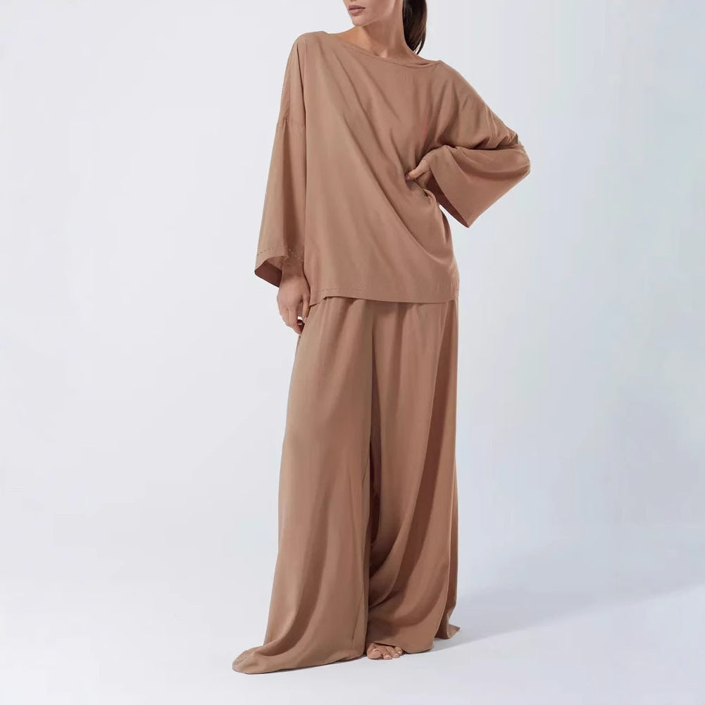 Ensemble Femme "Lazy Casual Loose Top" – Élégance Décontractée