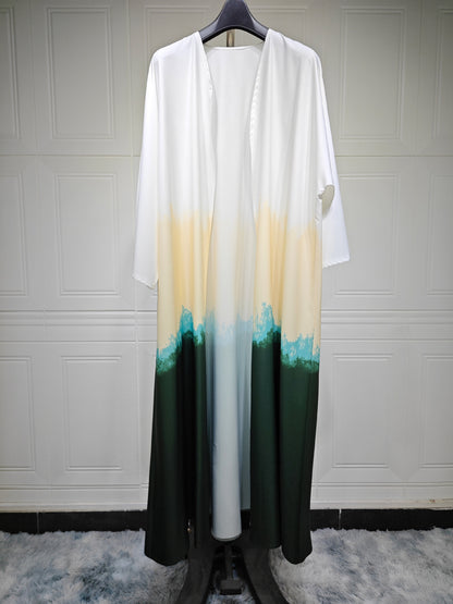 Manteau-Cape Tie-Dye – Fluidité & Charme au Quotidien