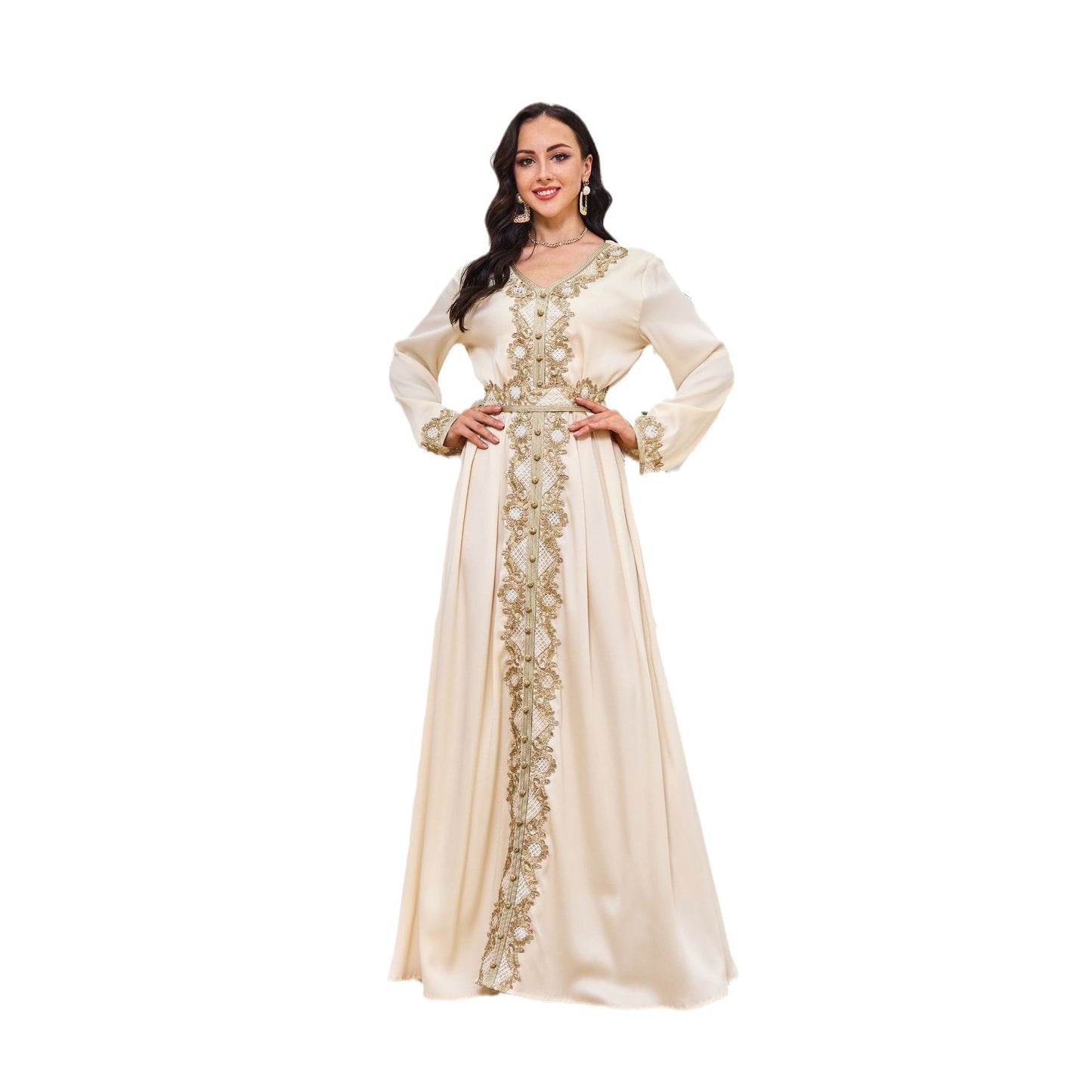 Robe Longue Style Arabe – Fluidité & Chic Contemporain
