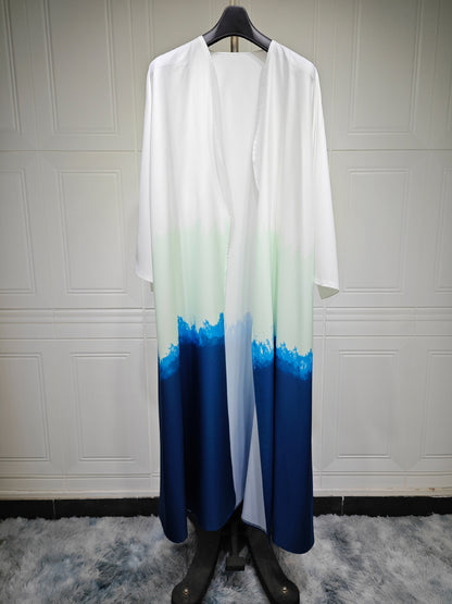 Manteau-Cape Tie-Dye – Fluidité & Charme au Quotidien