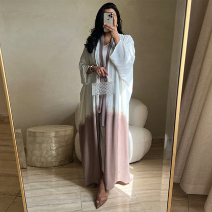 Manteau-Cape Tie-Dye – Fluidité & Charme au Quotidien