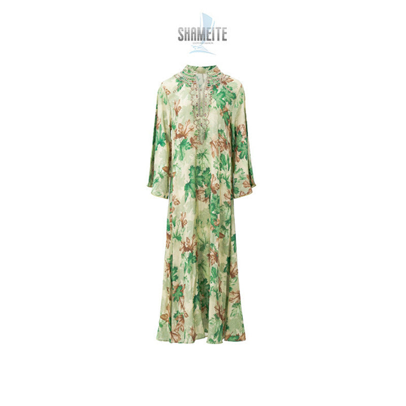Robe Longue Brodée – Style Élégant & Inspiré