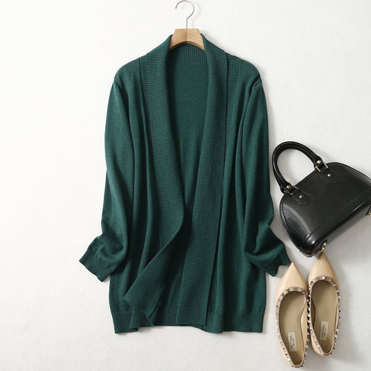 Cardigan Long en Cachemire & Soie