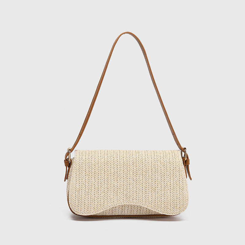 Sac à Épaule Estival en Paille – Style & Légèreté