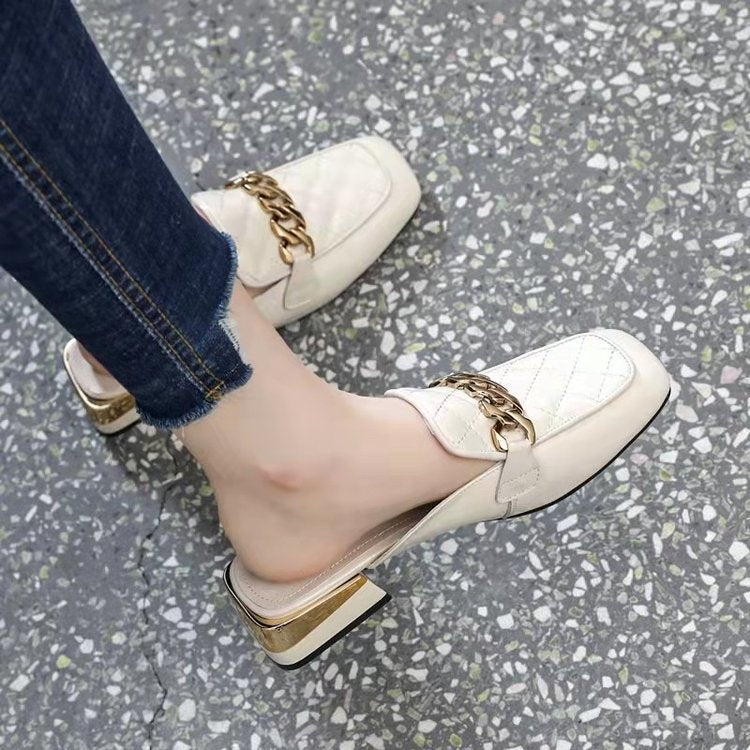 Mules à petit talon pour femme – Élégance légère pour le printemps et l'été
