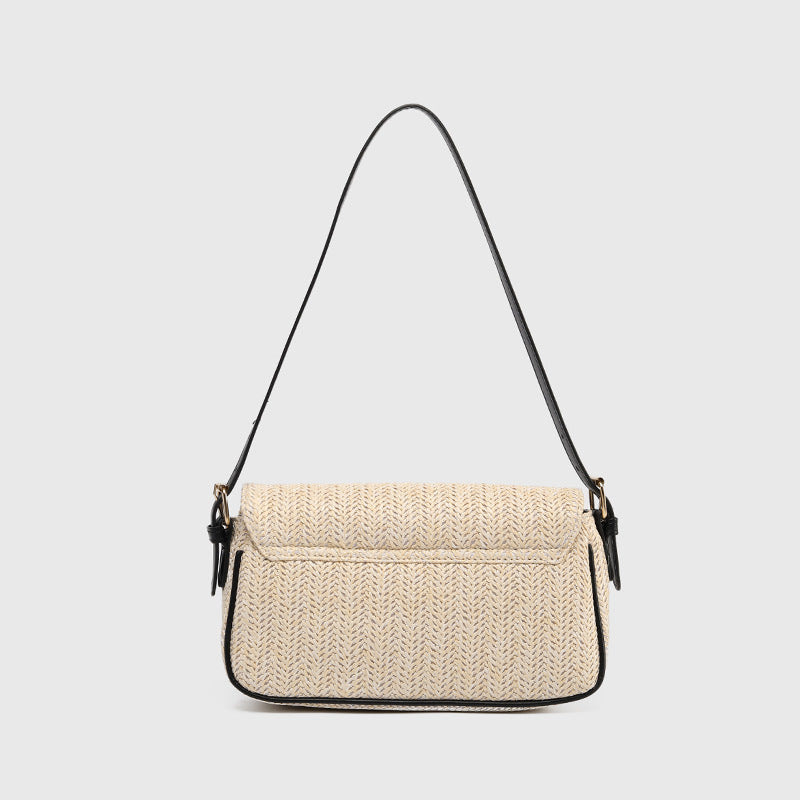 Sac à Épaule Estival en Paille – Style & Légèreté