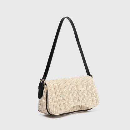 Sac à Épaule Estival en Paille – Style & Légèreté