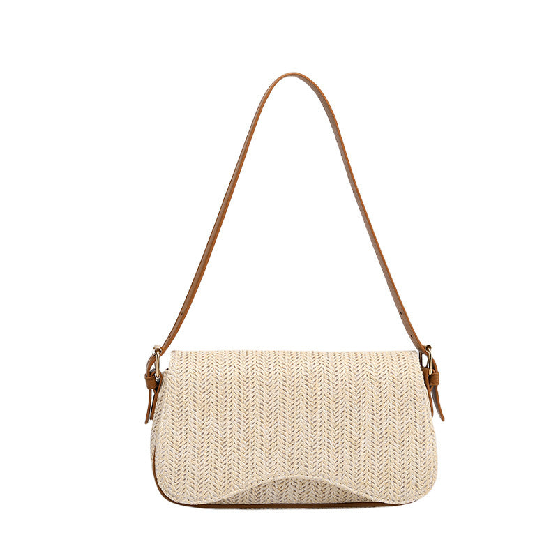 Sac à Épaule Estival en Paille – Style & Légèreté