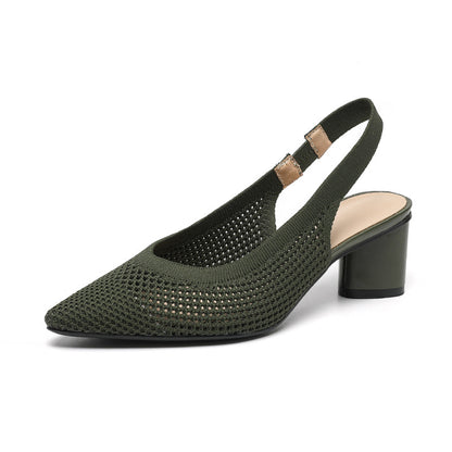 Sandales à bout pointu en maille ajourée – Élégance aérienne et design moderne