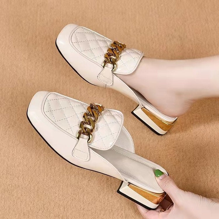 Mules à petit talon pour femme – Élégance légère pour le printemps et l'été