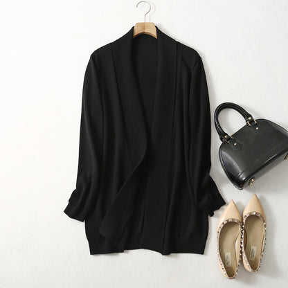 Cardigan Long en Cachemire & Soie