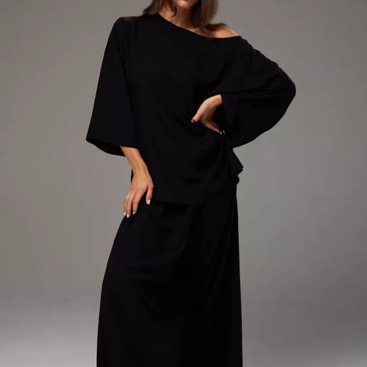 Ensemble Femme "Lazy Casual Loose Top" – Élégance Décontractée