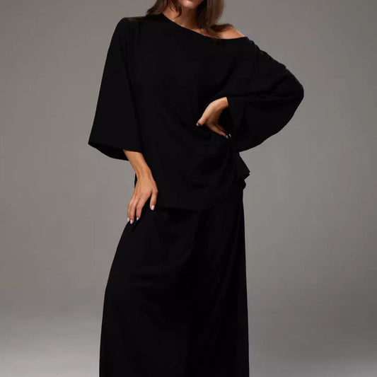 Ensemble Femme "Lazy Casual Loose Top" – Élégance Décontractée