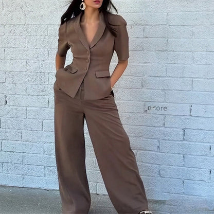 Ensemble Slim Taille Cintrée – Élégance & Sobriété