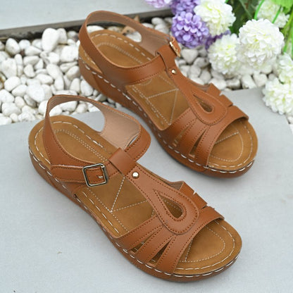 Sandales femme chic à boucle